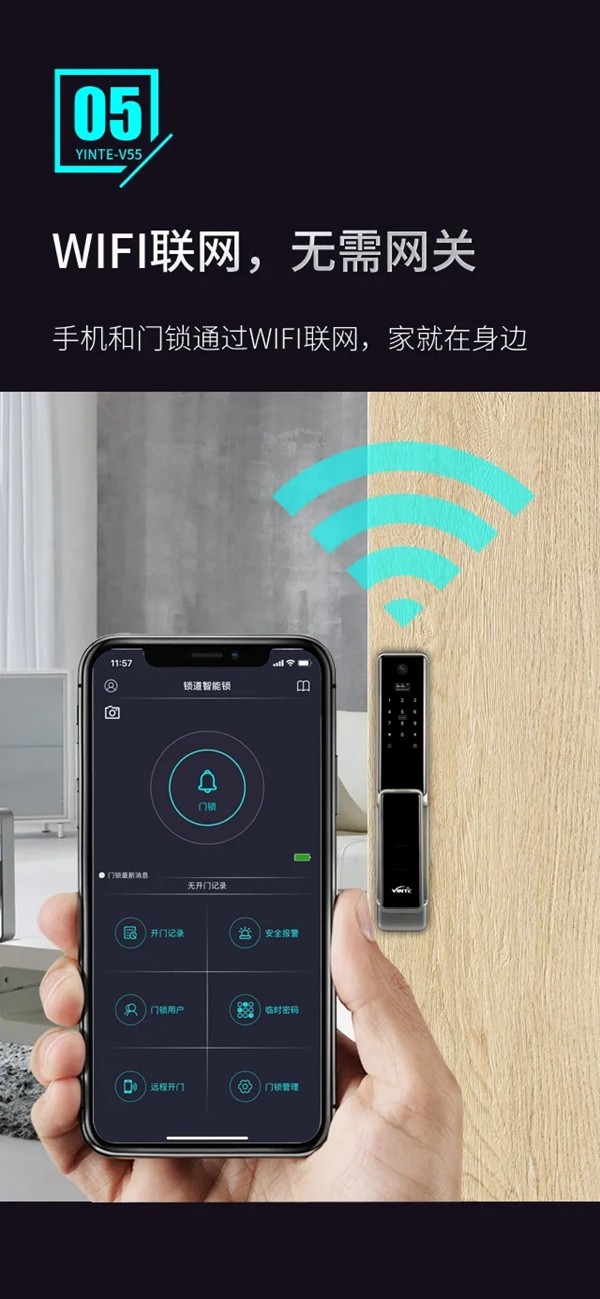 因特智能鎖新品上市:因特V55有哪些優點? 因特智能鎖新品上市:因特V55有哪些優點?