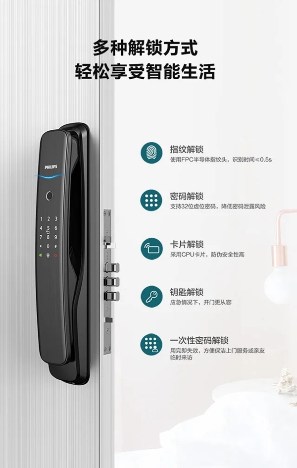 飛利浦智能鎖DDL702E 輕松享受智能生活 飛利浦智能鎖DDL702E 輕松享受智能生活