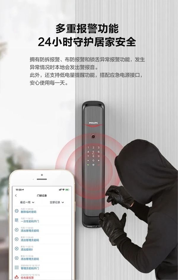 飛利浦智能鎖DDL702E 輕松享受智能生活 飛利浦智能鎖DDL702E 輕松享受智能生活