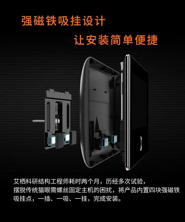 艾棲驚艷新品:視覺盛宴,M3智能貓眼初登場。 艾棲驚艷新品:視覺盛宴,M3智能貓眼初登場。