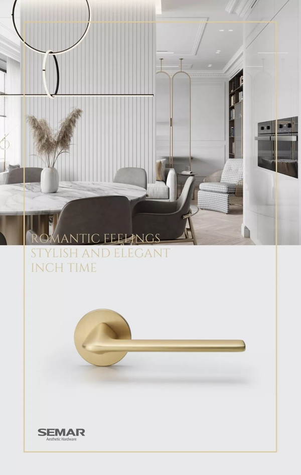  西瑪高端門鎖的太妃金， 盡顯home端裝優(yōu)雅百搭的魅力