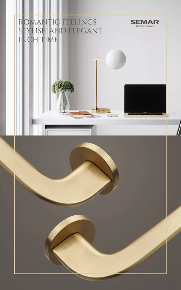  西瑪高端門鎖的太妃金， 盡顯home端裝優(yōu)雅百搭的魅力