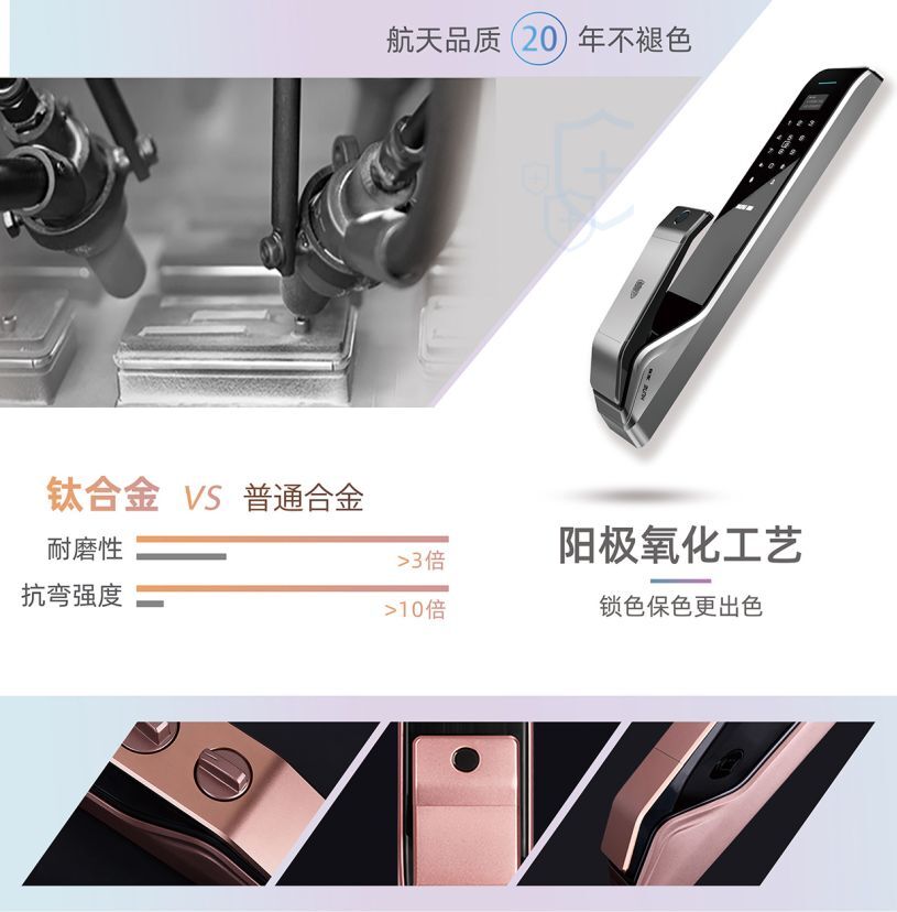 科裕智能指紋鎖貴一點 “鈦”安全 科裕智能指紋鎖貴一點 “鈦”安全