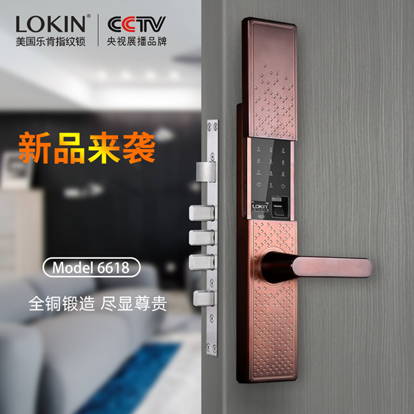 樂肯指紋鎖2019夏季新品來襲，純銅鍛造 實力詮釋至臻至美！