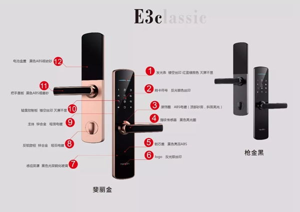 亞太天能TENON新款高性價比硬核單品智能鎖E3c重磅來襲 亞太天能TENON新款高性價比硬核單品智能鎖E3c重磅來襲
