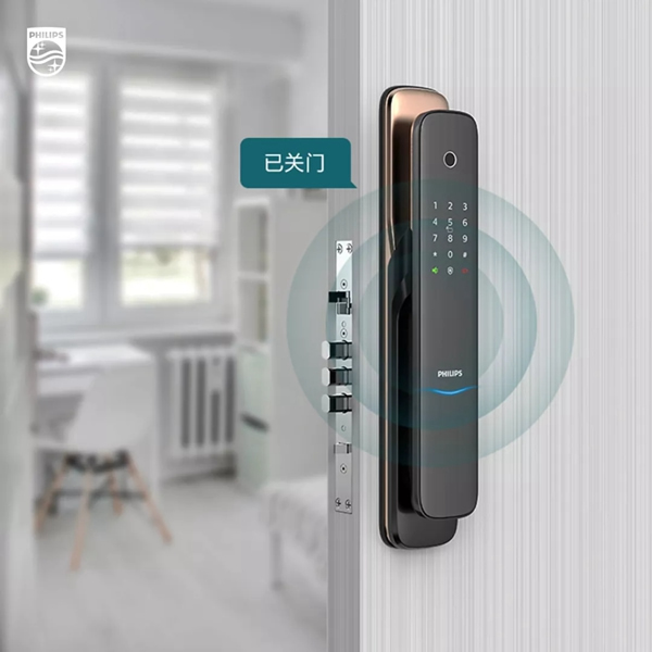 飛利浦智能鎖自動解鎖,一握即開