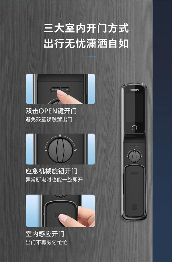 飛利浦智能鎖丨帶屏貓眼可視智能鎖Alpha-V(P)魅力登場 飛利浦智能鎖丨帶屏貓眼可視智能鎖Alpha-V(P)魅力登場