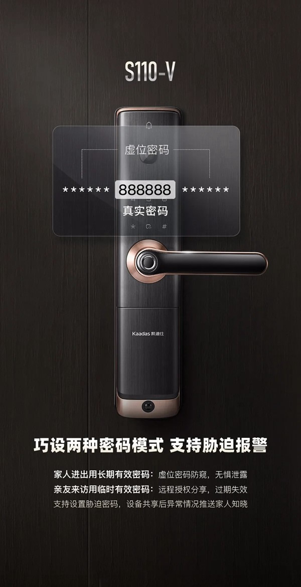 凱迪仕首款一握開可視貓眼智能鎖S110-V,全球重磅發(fā)布! 凱迪仕首款一握開可視貓眼智能鎖S110-V,全球重磅發(fā)布!