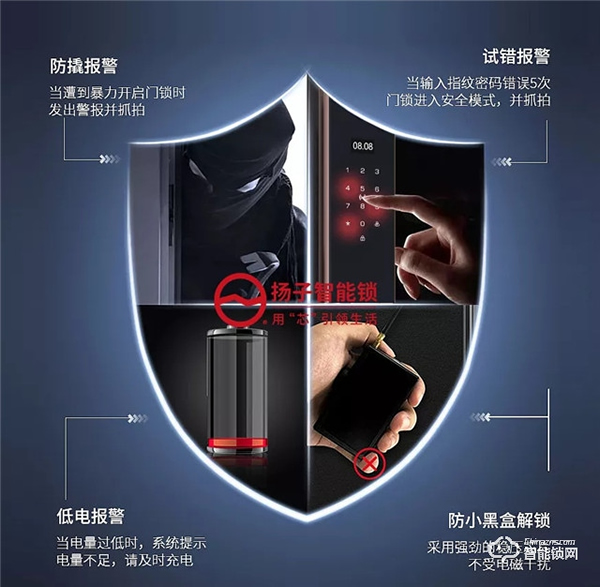 揚(yáng)子智能鎖 || 你家的智能鎖能「主動防御」嗎？