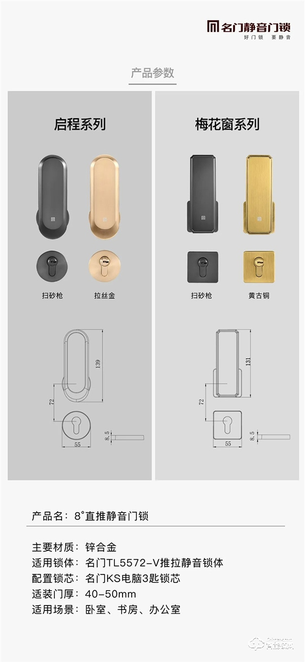 新品上市|名門8°直推靜音門鎖 開鎖方式的極簡(jiǎn)主義 新品上市|名門8°直推靜音門鎖 開鎖方式的極簡(jiǎn)主義