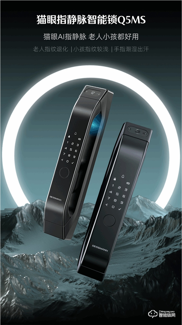 貓眼AI指靜脈，老人小孩都好用，德施曼新品Q5MS