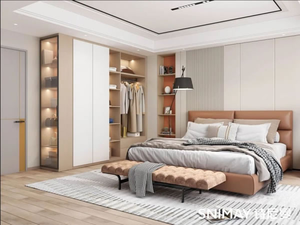 淺指智能鎖定制衣柜案例,輕奢玻璃配衣柜真的絕了_34