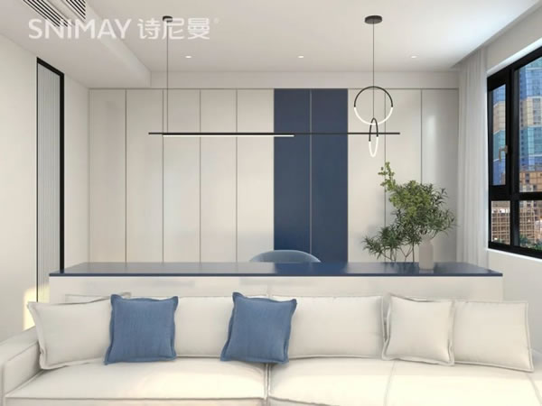 淺指智能鎖98㎡極簡兩居室,打造輕盈質(zhì)感家居_10