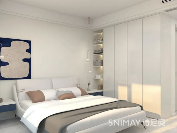 淺指智能鎖98㎡極簡兩居室,打造輕盈質(zhì)感家居_15