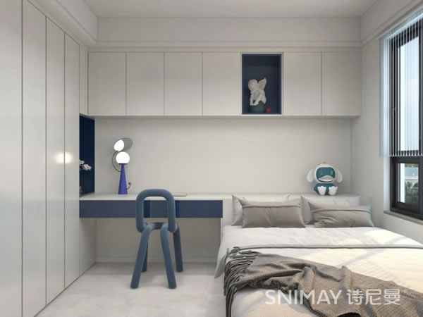 淺指智能鎖98㎡極簡兩居室,打造輕盈質(zhì)感家居_16