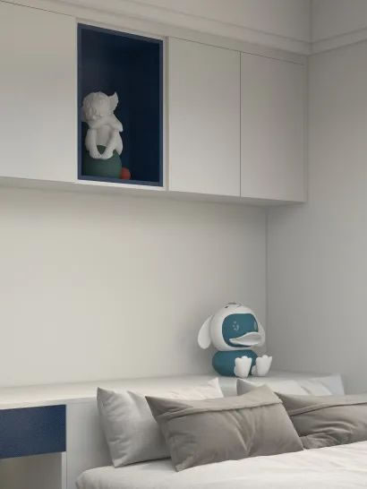 淺指智能鎖98㎡極簡兩居室,打造輕盈質(zhì)感家居_18