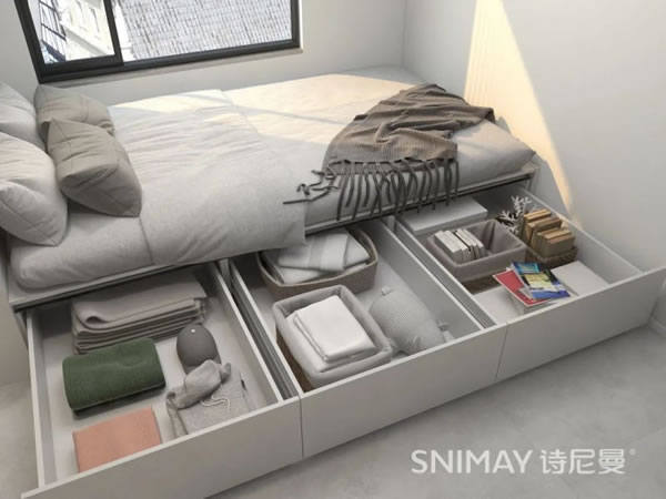 淺指智能鎖98㎡極簡兩居室,打造輕盈質(zhì)感家居_20